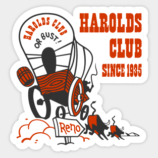 HAROLDS CLUB Sticker